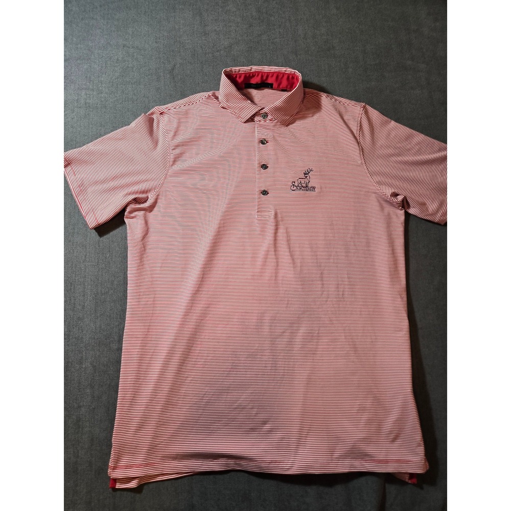 Greyson Polo Shirt Mens Large Sanctuary Golf Course Performance Golf Stripe